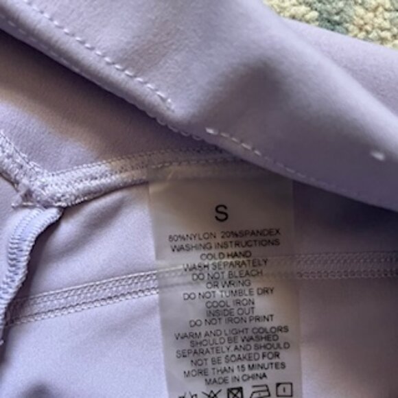 🧡3/15 TomTiger Scrunch Leggings Lavender Women's S - Picture 5 of 6